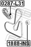 Febest 1888-INS Pulley Idler Kit