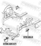 Febest HYM-SBLH Left Engine Mount