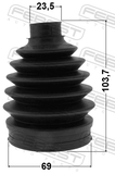 Febest 2117P-KUGR Boot Outer CV Joint Kit Pvc 69X103.7X23.5