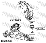 Febest 2020-KL Ball Joint Front Steering Knuckle