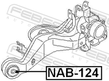 Febest NAB-124 Rear Knuckle Bushing
