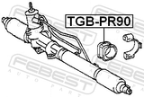 Febest TGB-PR90 Grommet Steering Rack Housing