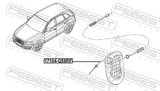 Febest 17104-Q58RF Outer Door Lock Cable