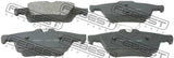 Febest 2101-CBSR Pad Kit, Disc Brake, Rear (With Anti Squeal Shim)
