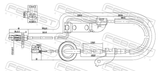 Febest 12606-019 ABS Sensor Rear Left