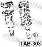 Febest TAB-303 Front Shock Absorber Bushing