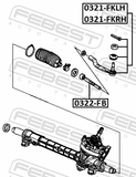 Febest 0322-FB Steering Tie Rod