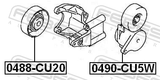 Febest 0488-CU20 Pulley Idler