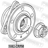 Febest 1082-CRFM Front Wheel Hub