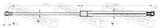 Febest 01117-006 Hood Gas Strut (With End Damping) L526/260N