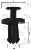 Febest 88570-097 Retainer Clip