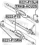 Febest 0222-F15 Steering Tie Rod