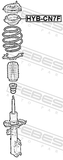 Febest HYB-CN7F Front Shock Absorber Bearing