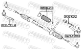 Febest 2422-KOL Steering Tie Rod
