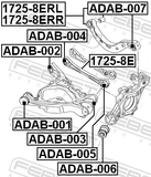 Febest ADAB-003 Bushing, Rear Lower Control Arm