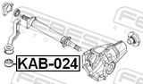 Febest KAB-024 Differential Mount Bushing
