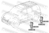 Febest 01603-016 Level Sensor, Rear Left (With Bracket, With Link, With Wiring)