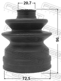 Febest 0215-N16JP Boot Inner CV Joint Kit 72.5X96X20.7