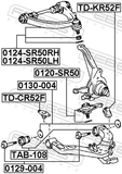 Febest TD-KR52F Front Shock Absorber Jounce Bumper