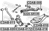 Febest CDAB-019 Rear Knuckle Bushing