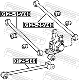 Febest 0125-2SV40 Rear Transverse Link