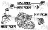 Febest HM-FKRR Rear Engine Mount