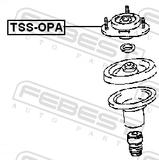 Febest TSS-OPA Front Shock Absorber Mounting
