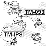 Febest TM-093 Rear Engine Mount