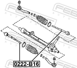 Febest 0222-B16 Steering Tie Rod