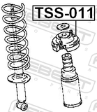 Febest TSS-011 Rear Shock Absorber Mounting