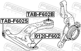 Febest TAB-F602B Rear Bushing, Front Control Arm