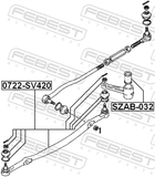 Febest SZAB-032 Idler Arm Bushing
