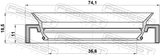 Febest 95HAY-38741118C Drive Shaft Oil Seal 36.6X74.1X11X18.5
