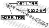 Febest 0522-EP Steering Tie Rod