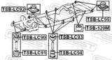 Febest TSB-LC95 Frame Cushion