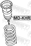 Febest MD-KHR Rear Shock Absorber Jounce Bumper