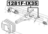 Febest 1281F-IX35 Clutch Release Fork