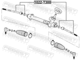 Febest 1022-T300 Steering Tie Rod
