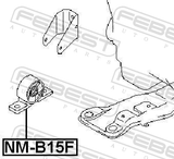 Febest NM-B15F Front Engine Mount