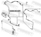 Febest 24400-003-KIT Seal O-Ring A/C Line