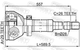 Febest 2711-XC90WDRH Inner CV Joint Right 29X28X26