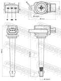 Febest 02640-004 Ignition Coil
