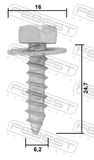 Febest 88570-224 Screw