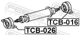 Febest TCB-026 Drive Shaft Bearing