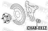 Febest CHAB-031Z Rear Knuckle Floating Bushing