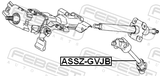 Febest ASSZ-GVJB Intermediate Steering Shaft