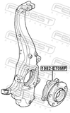 Febest 1982-E70MF Front Wheel Hub