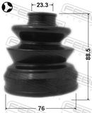 Febest 0415-DJ24 Boot Inner CV Joint Kit 76X88.5X23.3
