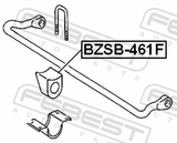 Febest BZSB-461F Front Stabilizer Bar Bush