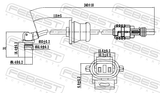 Febest 10606-003 ABS Sensor Rear